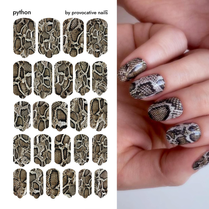 Python - Nail Wraps by Provocative Nails