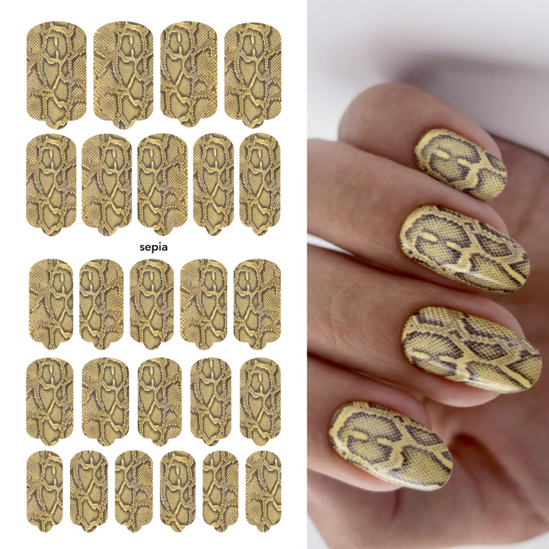 Sepia - Nail Wraps by Provocative Nails