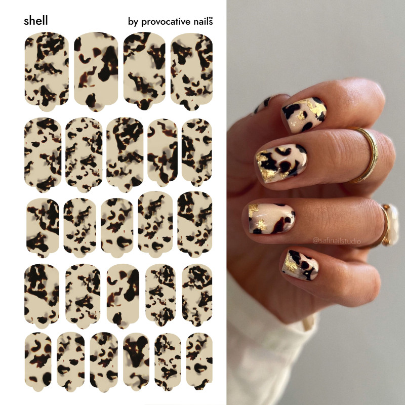 Shell - Nail Wraps by Provocative Nails