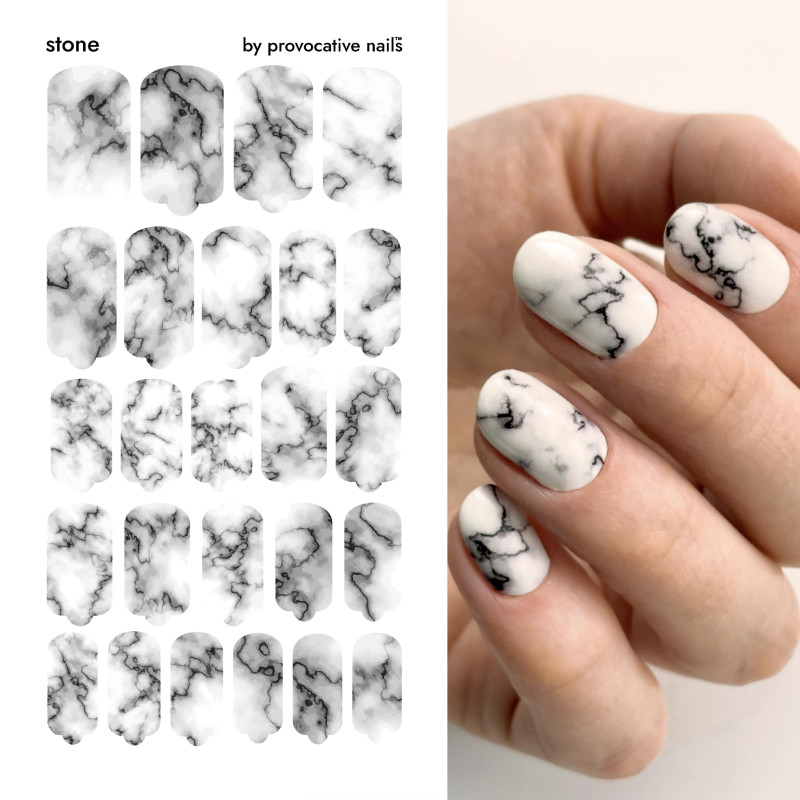 Stone - Nail Wraps by Provocative Nails
