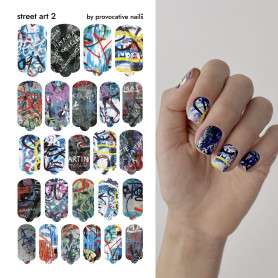 Nagelfolie Street Art 2 - Nail Wraps by Provocative Nails