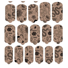 Nagelfolie Tattoo - Nail Wraps by Provocative Nails 2