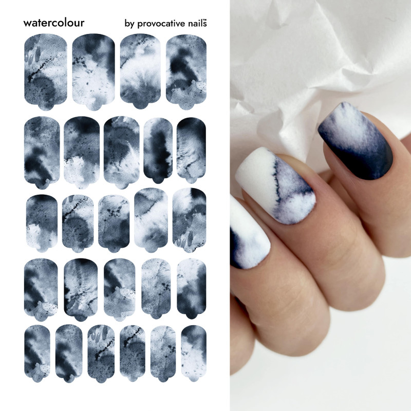 Watercolour - Nail Wraps by Provocative Nails