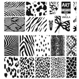 0004 by Vakula Matte stamping schablone + design blatt...