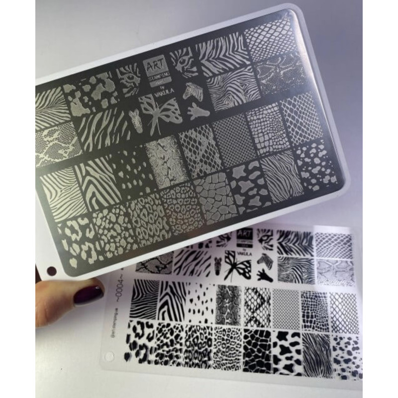 0004 by Vakula Matte stamping schablone + design blatt ART STAMPING-ALLE SCHABLONEN-Double Beauty Shop