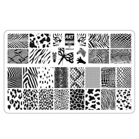 0004 by Vakula Matte stamping schablone + design blatt ART STAMPING