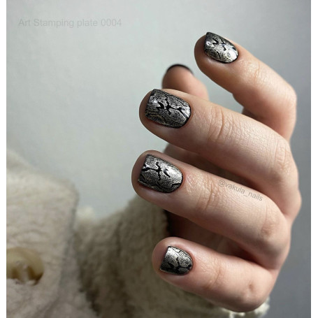 0004 by Vakula Matte stamping schablone + design blatt ART STAMPING