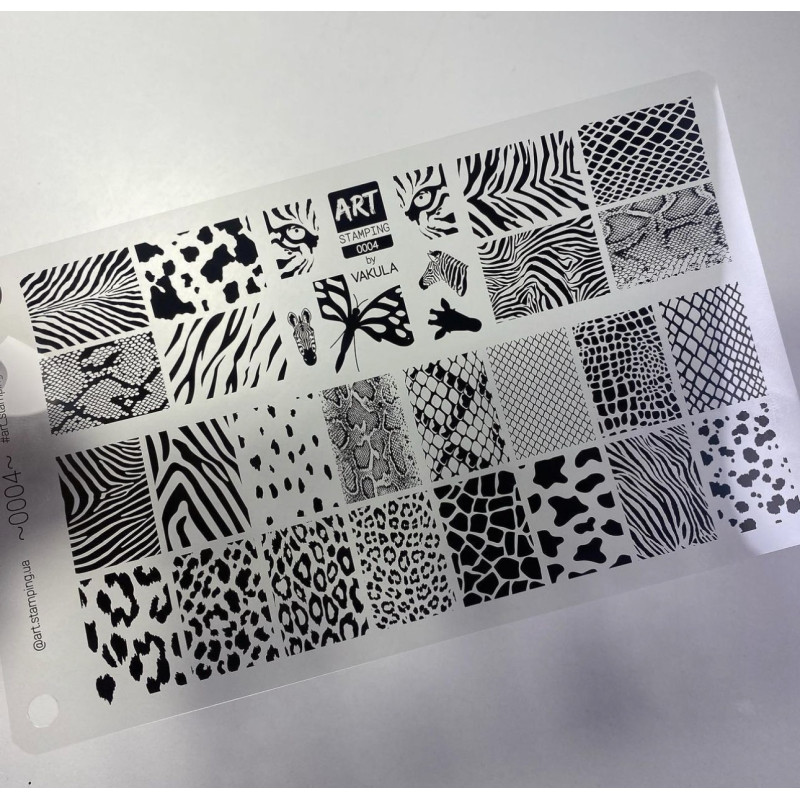 0004 by Vakula Matte stamping schablone + design blatt ART STAMPING-ALLE SCHABLONEN-Double Beauty Shop