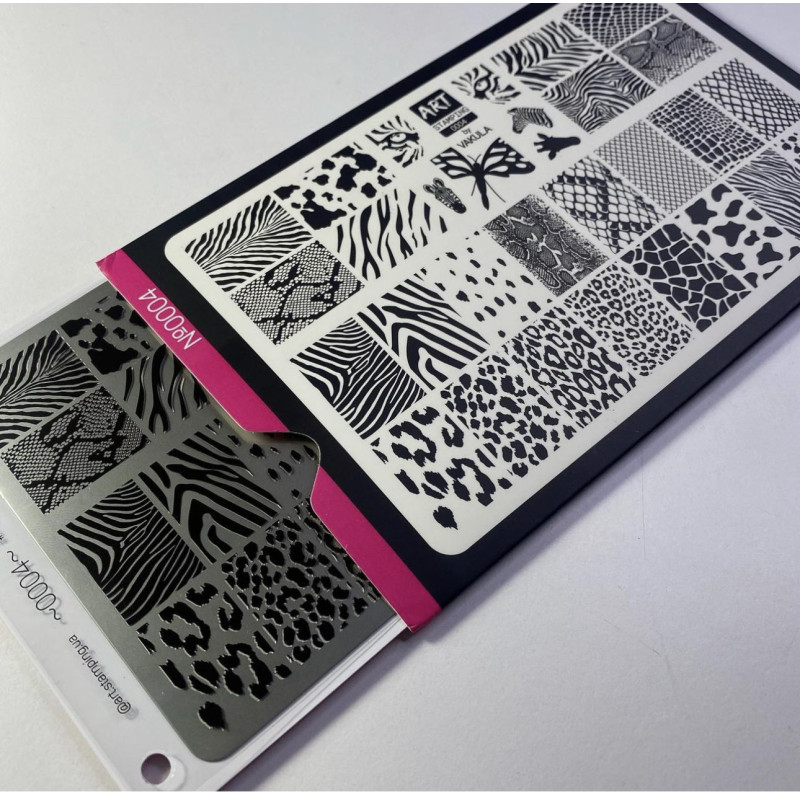 0004 by Vakula Matte stamping schablone + design blatt ART STAMPING-ALLE SCHABLONEN-Double Beauty Shop