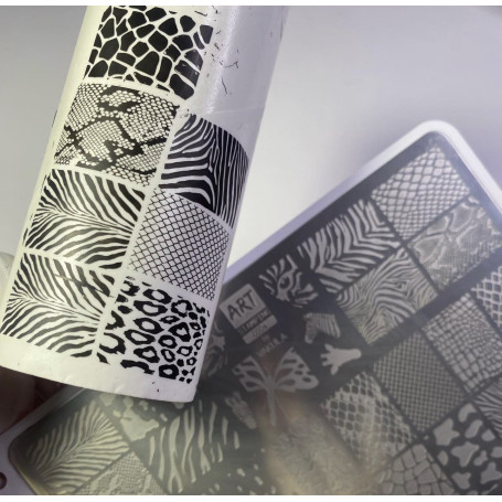 0004 by Vakula Matte stamping schablone + design blatt ART STAMPING