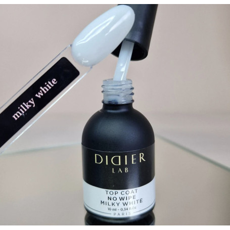MILKY WHITE - TOP COAT No Wipe 10ml DIDIER LAB