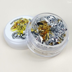 GOLD-SILVER - FLAKES ZooNail 2