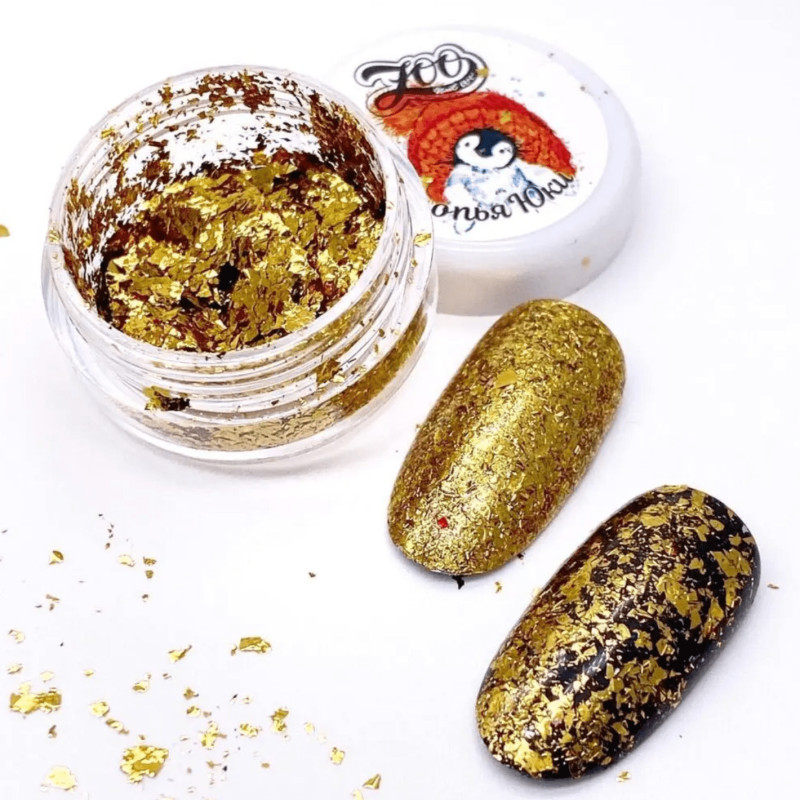 GOLD - PIGMENT FLAKES ZooNail