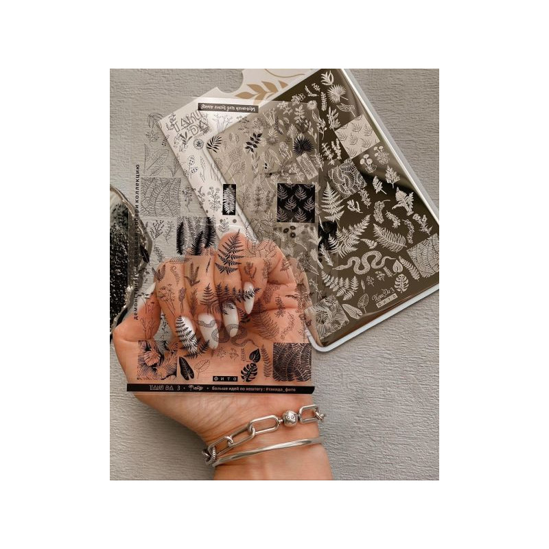 03 FITO stamping schablone + design blatt TAKIDA-ALLE SCHABLONEN-Double Beauty Shop