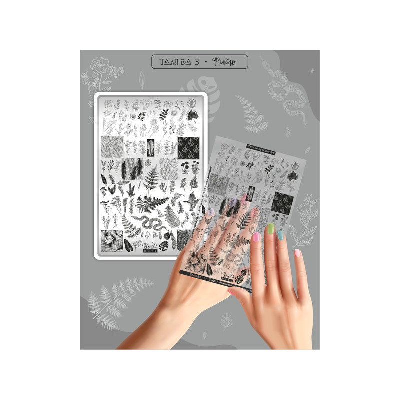 03 FITO stamping schablone + design blatt TAKIDA-ALLE SCHABLONEN-Double Beauty Shop