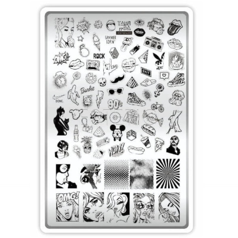 17 NOSTALGIA + design blatt TAKIDA-ALLE SCHABLONEN-Double Beauty Shop