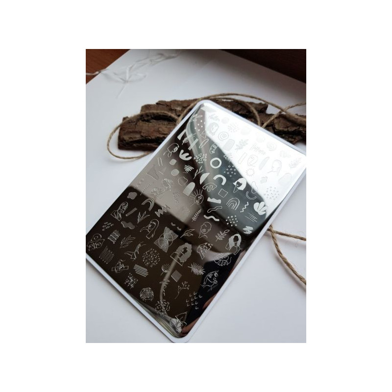 18 ART stamping schablone + design blatt TAKIDA-ALLE SCHABLONEN-Double Beauty Shop