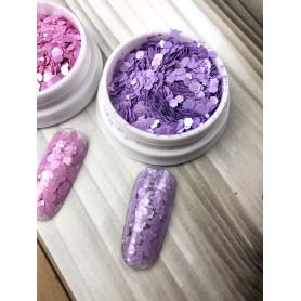 LILAC Opal - Glitter MIX IBDI Nails 2