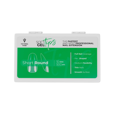 SET SHORT ROUND - set SOFT GEL TIPS VICTORIA VYNN