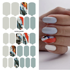 Nagelfolie Centus poster - Nail Wraps by Provocative Nails