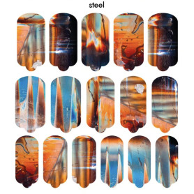 Nagelfolie Steel - Nail Wraps by Provocative Nails 2