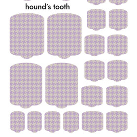 Nagelfolie Hound's tooth - PEDIKÜRE Nail Wraps by... 2