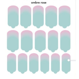 Nagelfolie Ombre rose - Nail Wraps by Provocative Nails 2