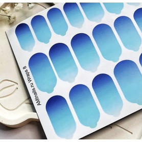 Nagelfolie 08 Nail Wraps für Maniküre AMINAILS