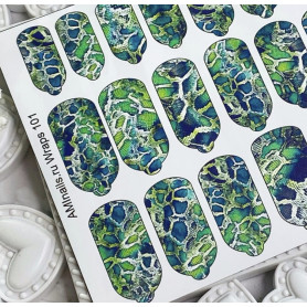 Nagelfolie 101 Nail Wraps für Maniküre AMINAILS