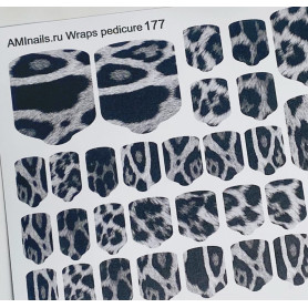 Nagelfolie 177 Nail Wraps für Pediküre AMINAILS 2