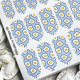 Nagelfolie 69 Nail Wraps für Maniküre AMINAILS