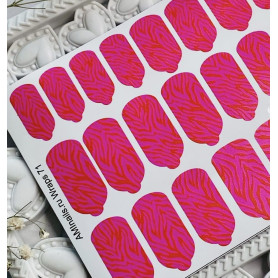Nagelfolie 71 Nail Wraps für Maniküre AMINAILS