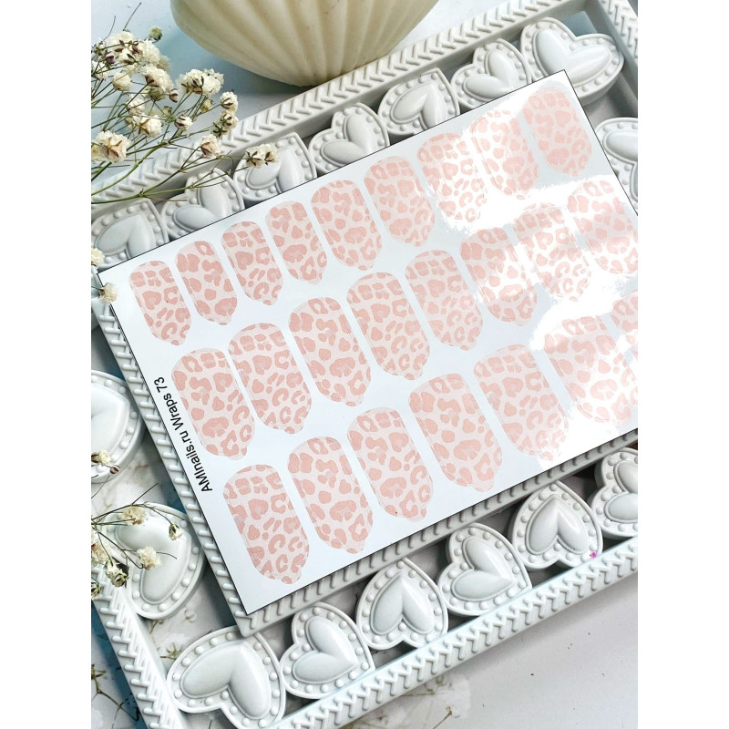 Nagelfolie 73 Nail Wraps für Maniküre AMINAILS-NAIL WRAPS SELBSTKLEBEND-Double Beauty Shop