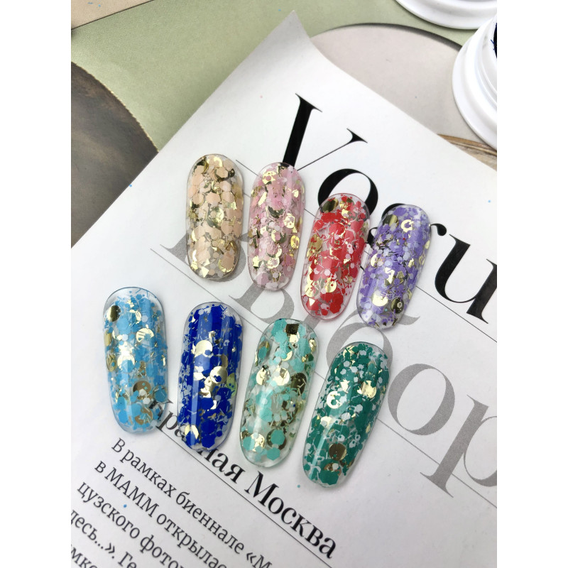 LILAC CONFETTI - Glitter MIX IBDI Nails-Online-Shop-Double Beauty Shop