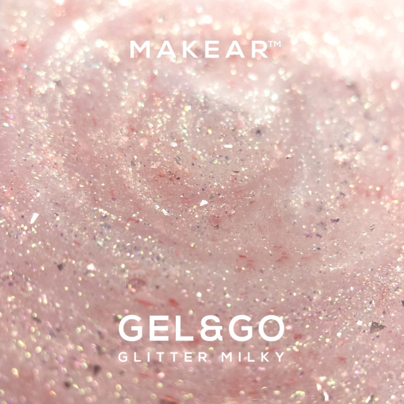 Milky Glitter - Builder Gel&Go 15ml MAKEAR