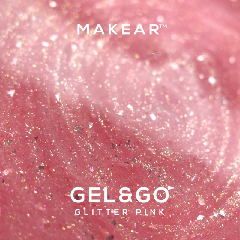 Pink Glitter - Builder Gel&Go 15ml MAKEAR