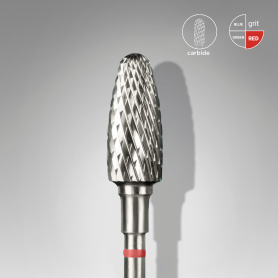 Hartmetall Birne 6,0 mm rot Fräseraufsatz STALEKS