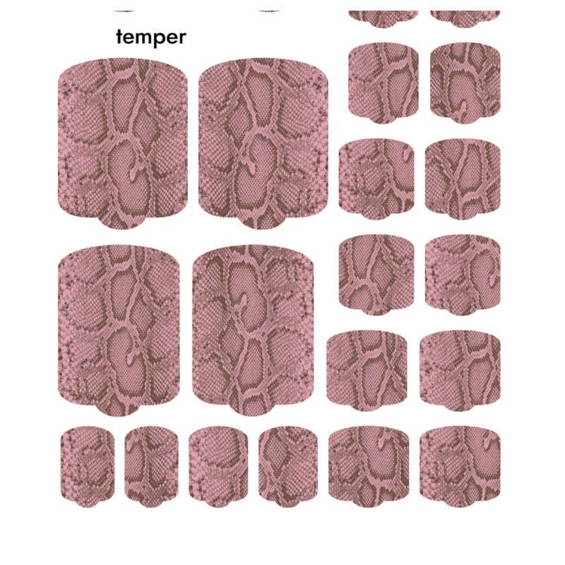 Temper - PEDIKÜRE Nail Wraps by Provocative Nails