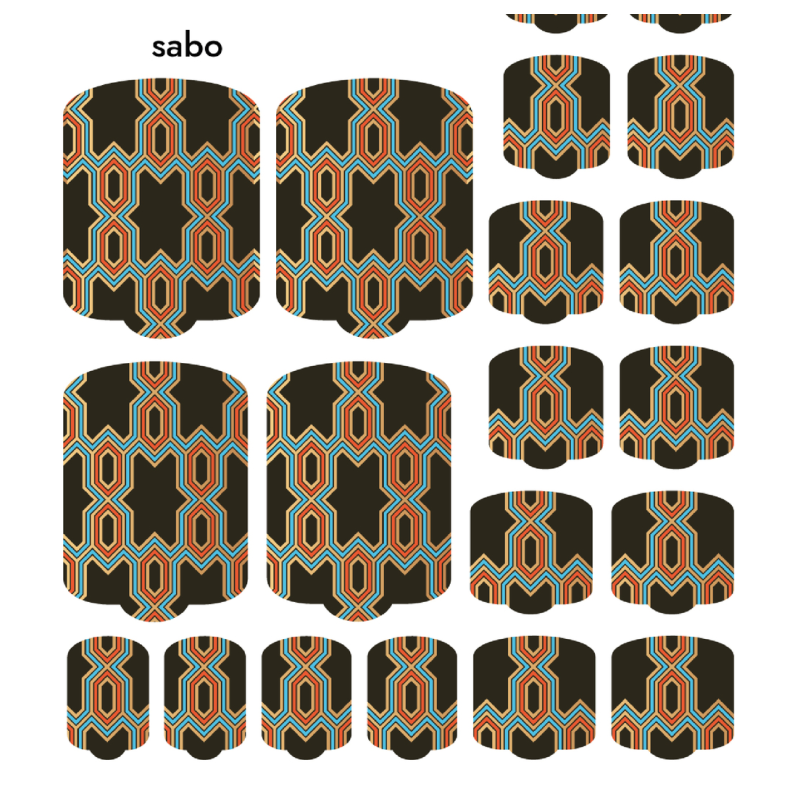 Sabo - PEDIKÜRE Nail Wraps by Provocative Nails