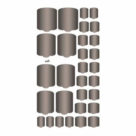 Nagelfolie Ash - PEDIKÜRE Nail Wraps by Provocative Nails
