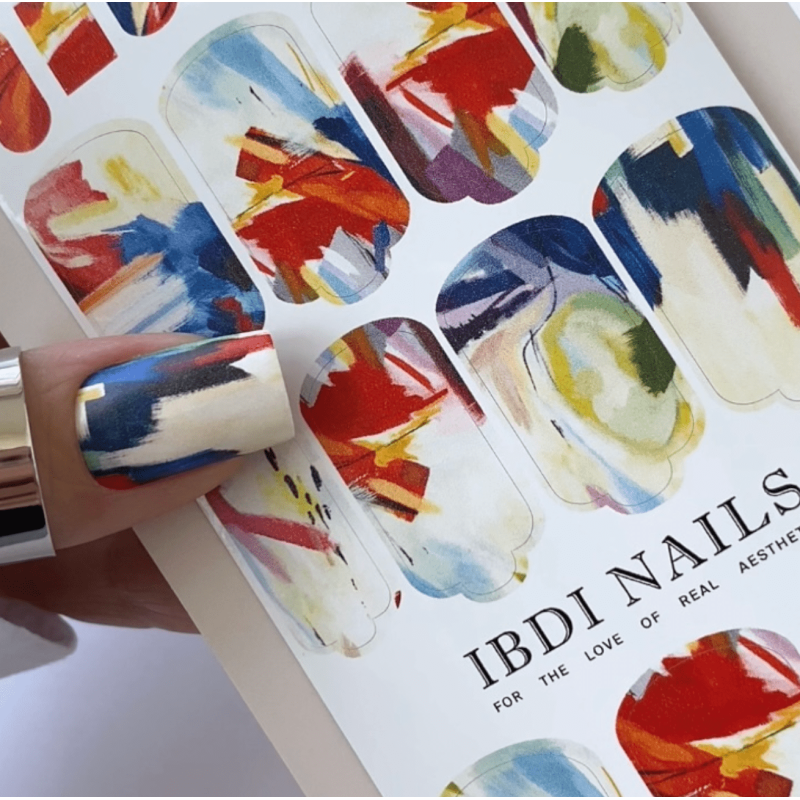 08 MODERN ART - Nail Wraps IBDI Nails