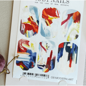 08 MODERN ART - Nail Wraps IBDI Nails 2