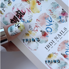 12 SPLASH GRAFFITI - Nail Wraps IBDI Nails