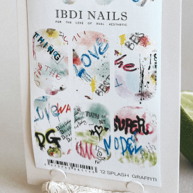 12 SPLASH GRAFFITI - Nail Wraps IBDI Nails 2