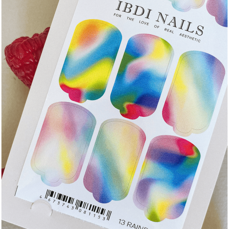 13 RAINBOW - Nail Wraps IBDI Nails