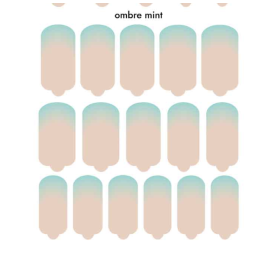 Nagelfolie Ombre mint - Nail Wraps by Provocative Nails 2