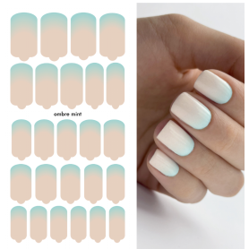 Nagelfolie Ombre mint - Nail Wraps by Provocative Nails