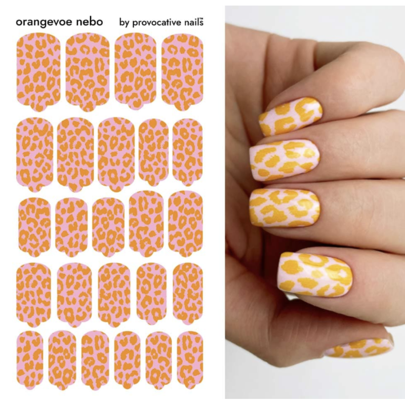 Orange sky (orangevoe nebo) - Nail Wraps by Provocative Nails