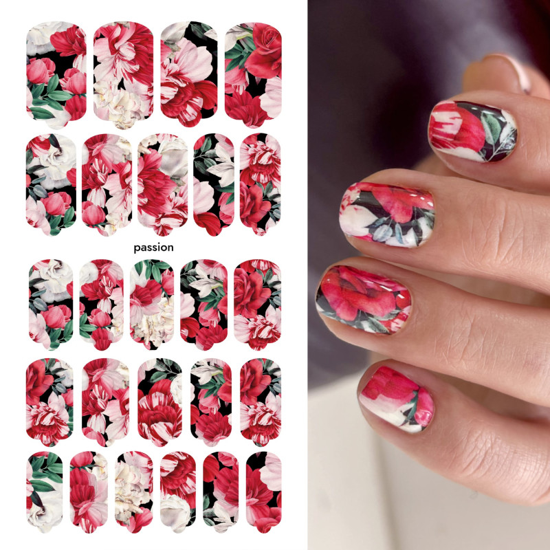 Passion - Nail Wraps by Provocative Nails
