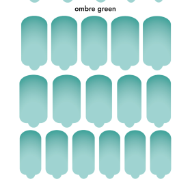 Nagelfolie Ombre green - Nail Wraps by Provocative Nails 2